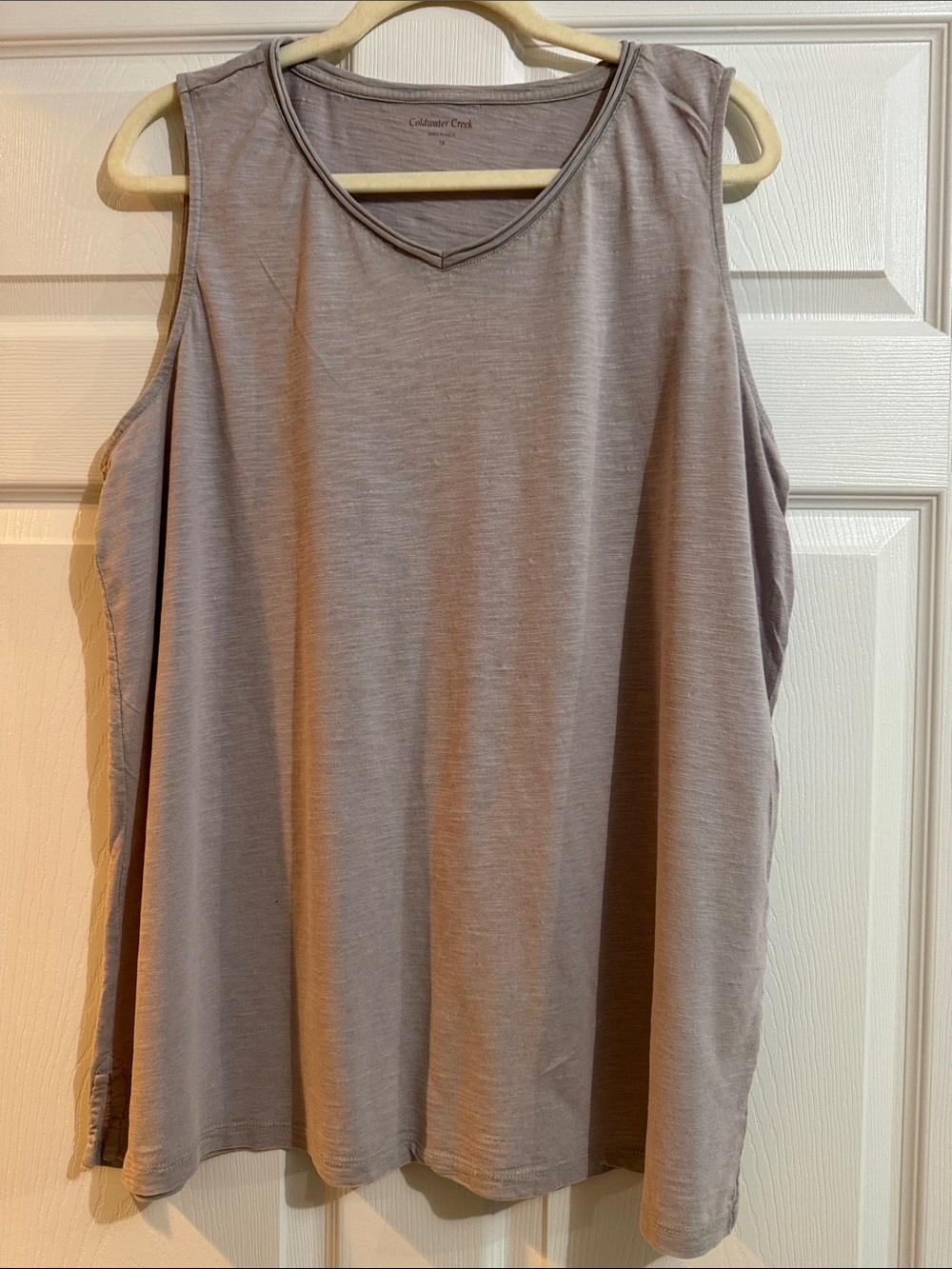 Coldwater Creek Women's Tank Top in Taupe Gray